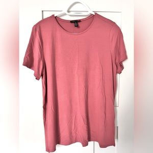 Eileen Fisher soft dusty pink tee